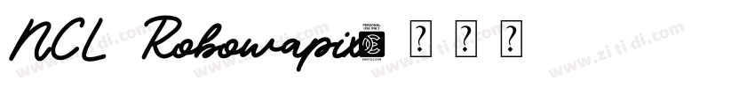 NCL Robowapix字体转换